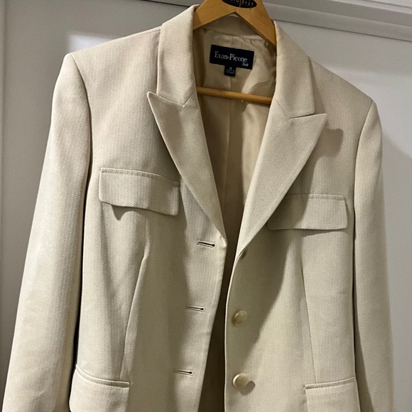 Evan Picone Blazer Beige - Picture 1 of 3